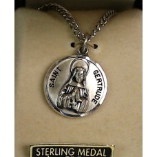 St Gertrude Medal with chain